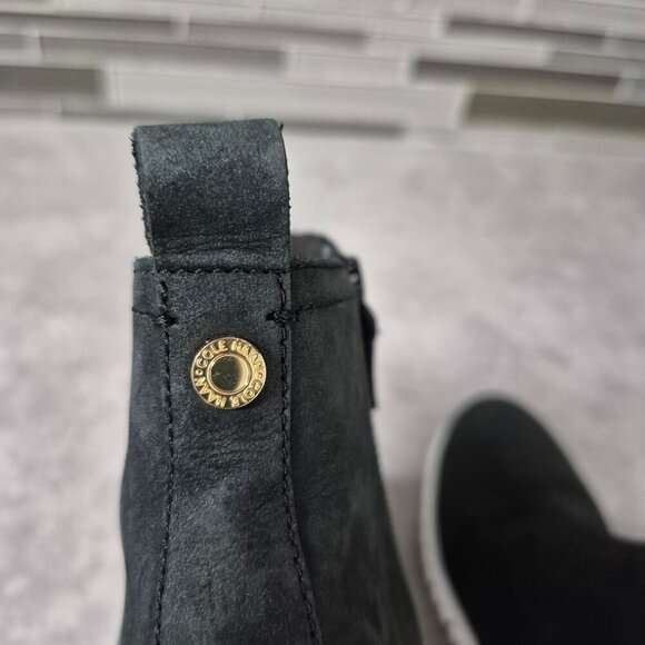 6.5 Cole Haan ZeroGrand Black Nubuck Waterproof Ankle Boots - Picture 8 of 13